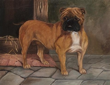 «Портрет бульдога по кличке Святой Тристан» / Portrait of the Bulldog "St. Tristan" (1886)