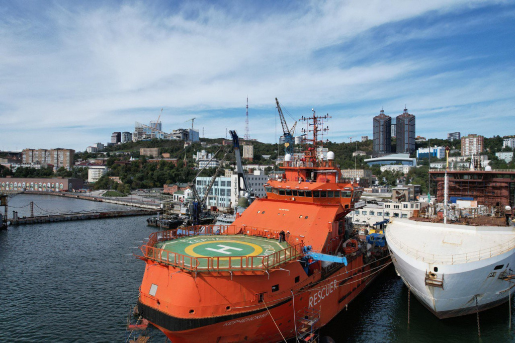 МФАСС "Керченский пролив" проекта MPSV06 готовят к ходовым испытаниям / Фото: "Амурский судостроительный завод", ПАО  📷
