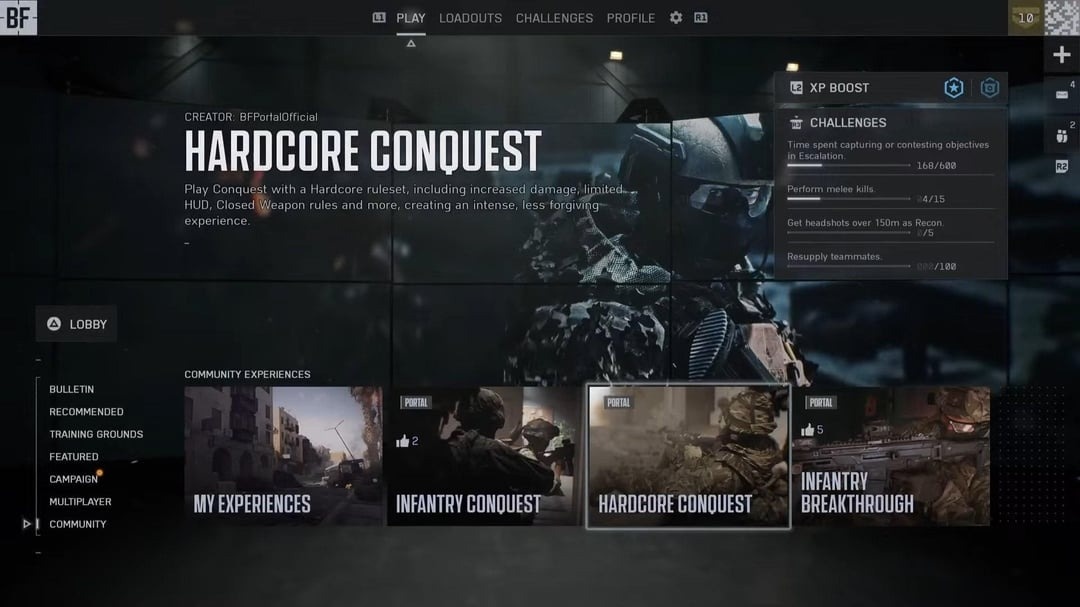 Главное меню в стиле стримингового сервиса