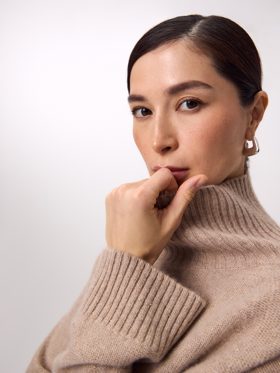 Свитер из 100% кашемира с люрексом (Артикул: 6222840kk1104) pompa.ru
