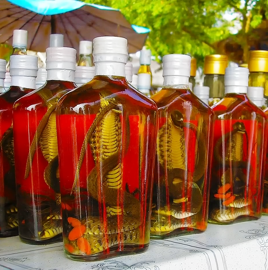 Вьетнамское вино с коброй