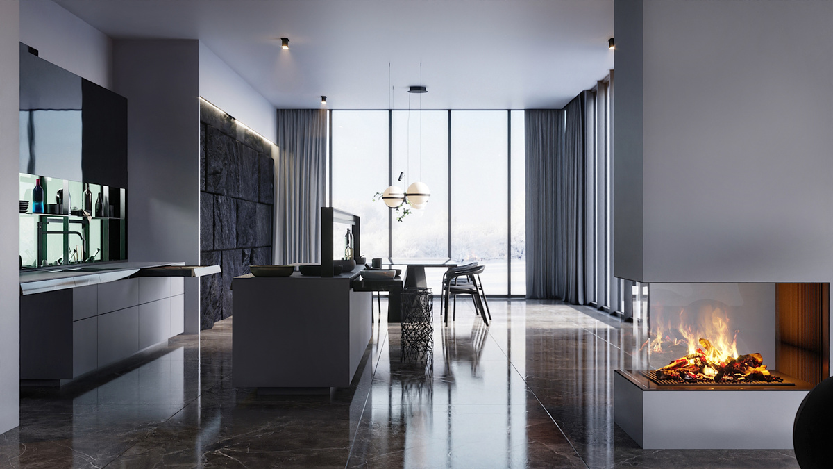 Мы отказались от камерности и дробности, создав единый, перетекающий объем на 700 м². 