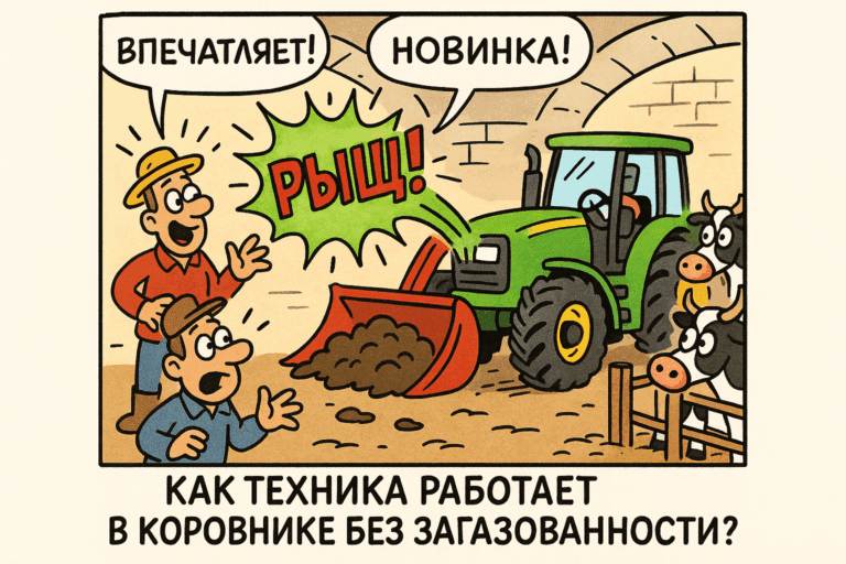    Электрическая мини-техника обеспечивает безопасную работу в коровниках без вредных газов Artem Motomul