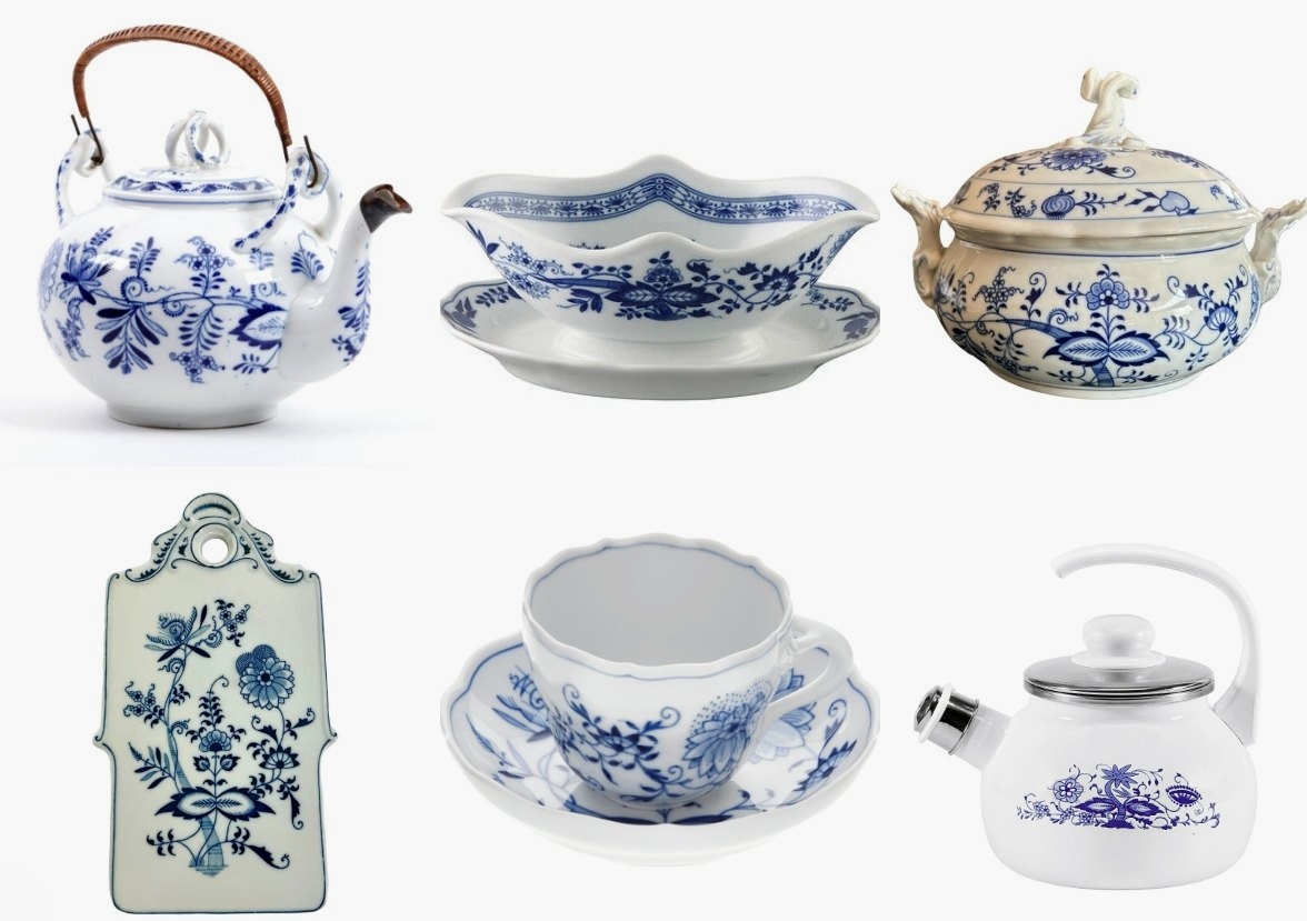 Что объединяет эту посуду из разного времени и от разных производителей? А объединяет их знаменитый декор. 