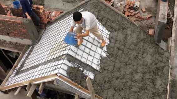 Бетонная кровля