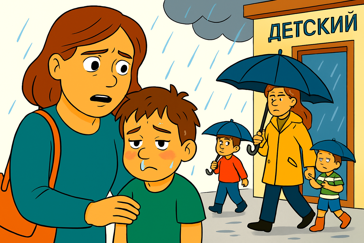 «Воспитатель в 5 вечера: "Выходим гулять. Забирайте детей пораньше"... На улице дождь и +3. Я работаю до 6. Сын гуляет 1,5 часа, потом болеет»