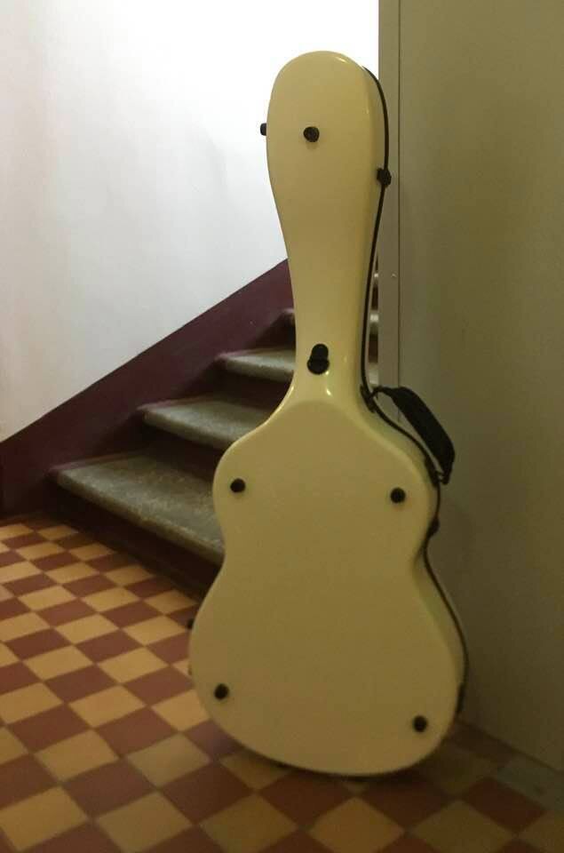 У меня даже гитарный кофр белый.