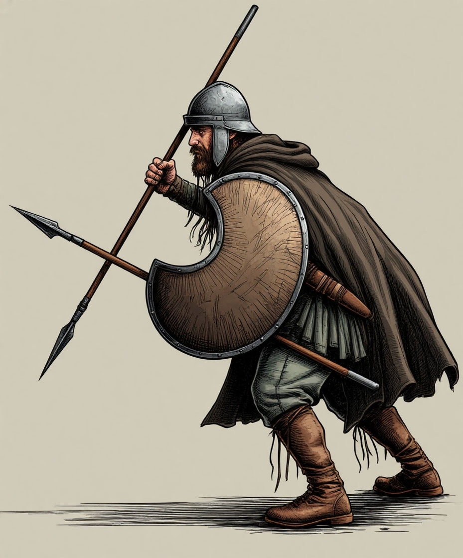 Секретный полумесяц на щите фракийцев и гербе Франции