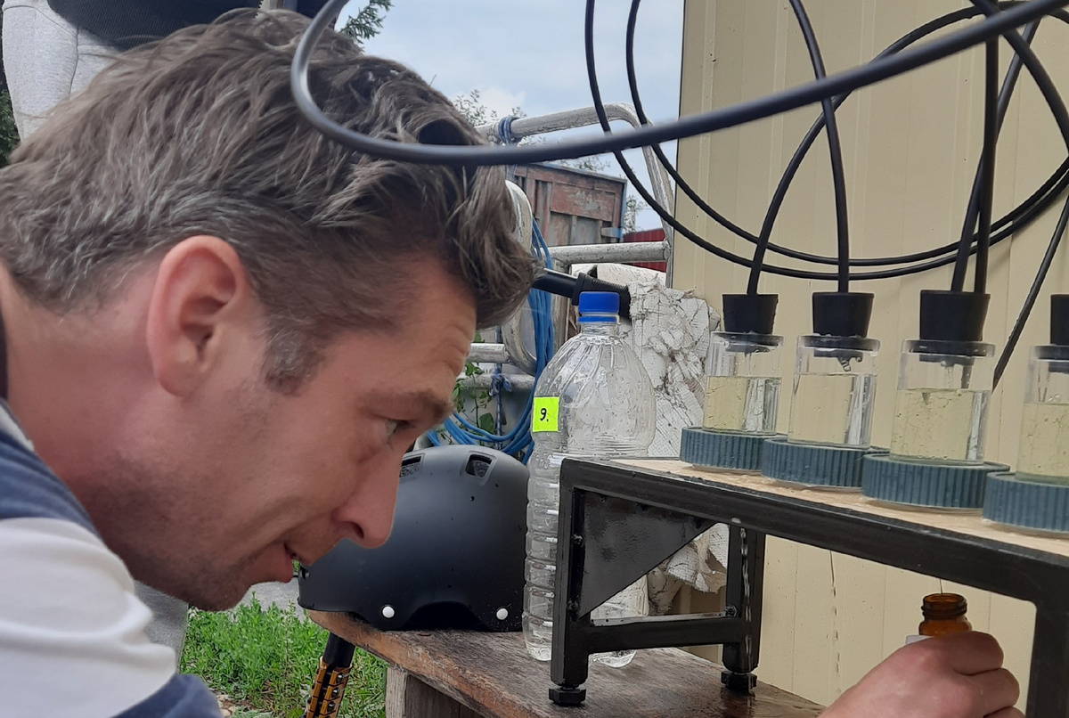 Руководитель проекта Александр Мольков во время полевых работ. Источник: Александр Мольков