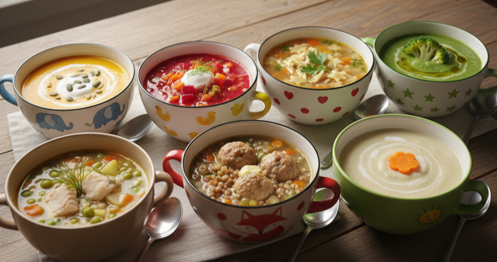 Супы для детей от 1 года: 7 простых и вкусных вариантов обеда.