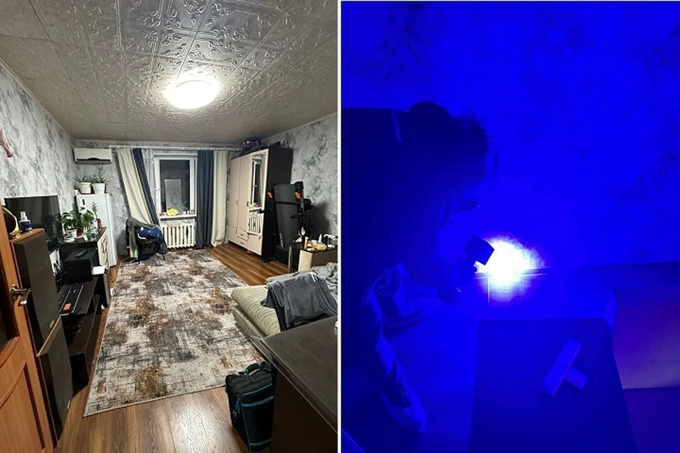 Преступник сознался, но пытался язвить, показал комнату со словами: «Да, вот здесь я его и убил. А где кровь? Фото: СУ СКР по Тюменской области

