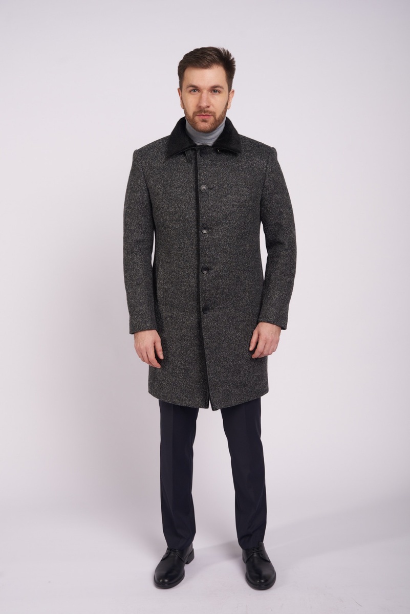 Великолепное полушерстяное мужское пальто Эмслер