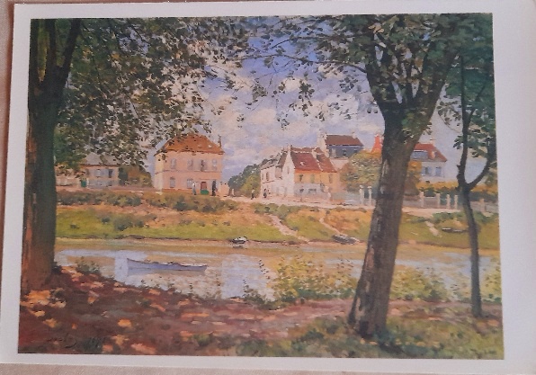 Альфред Сислей "Городок Вильнев-ла- Гаренн на Сене,1872