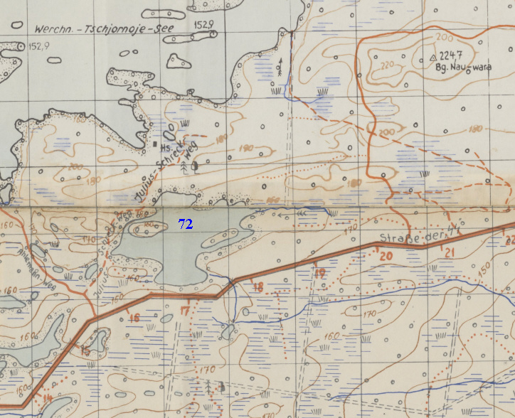 Карта района 18-го километра для наглядности