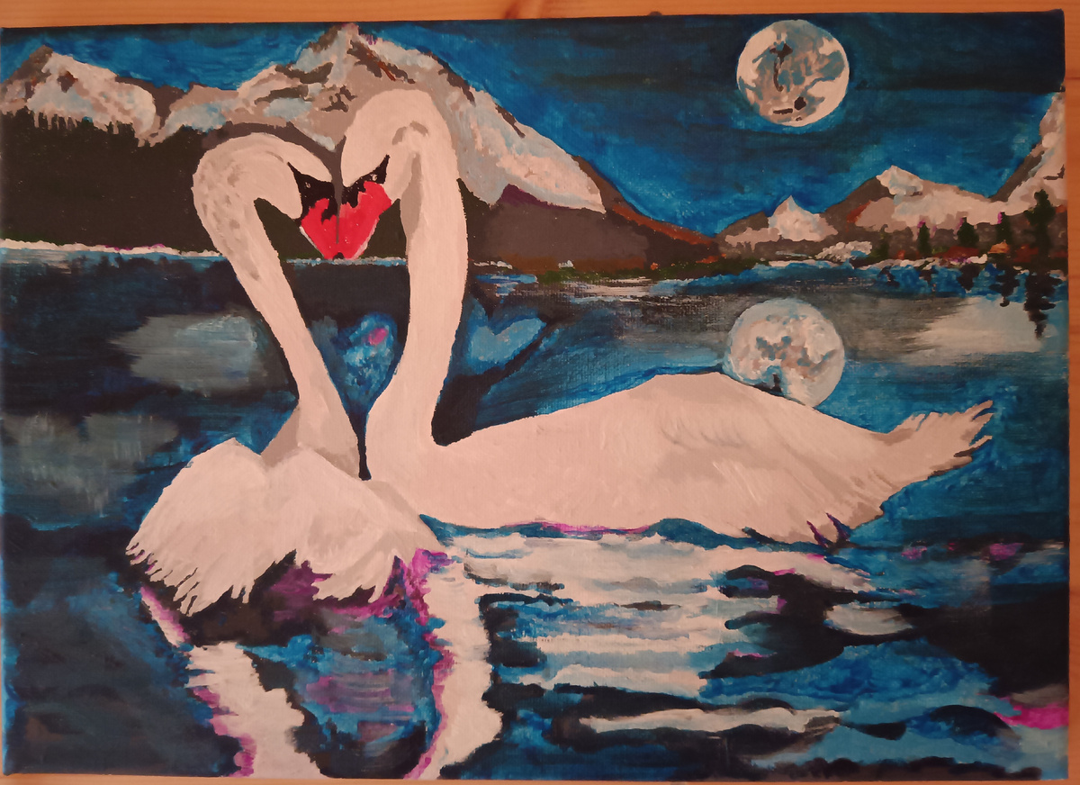 Картина акриловыми красками, автор Поспелова Евгения 