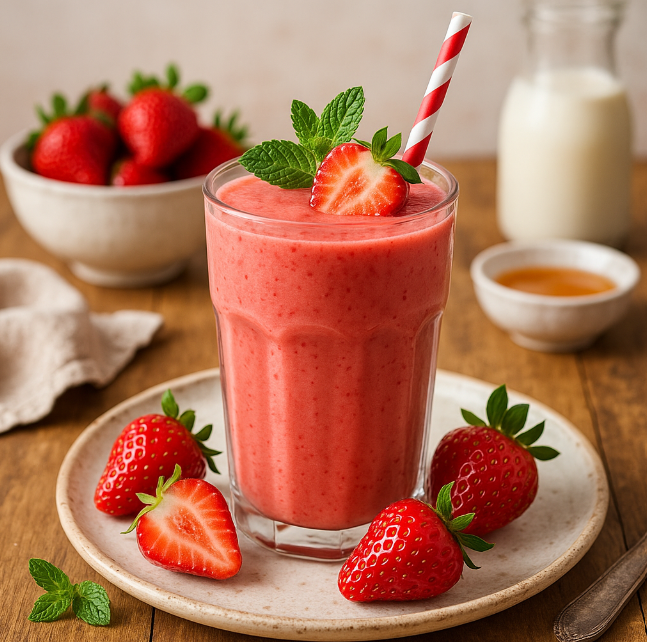 Клубничный смузи рецепты от Дарики