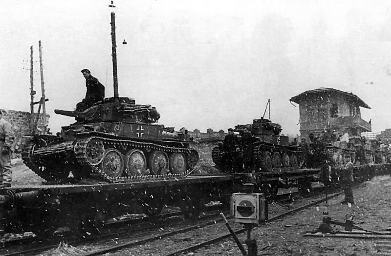 22 дивизия вермахта подъезжает к Сталинграду