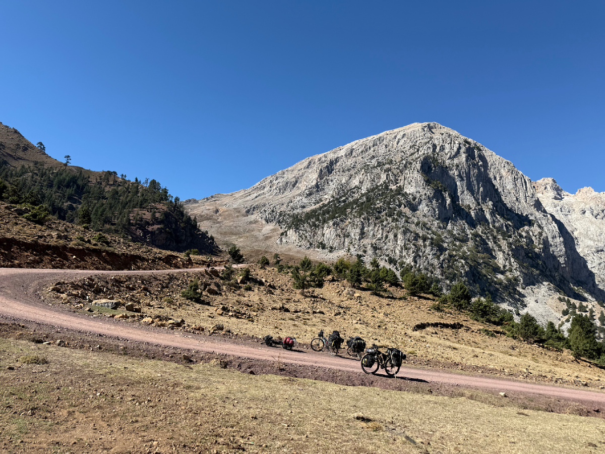 Подъем на перевал.
