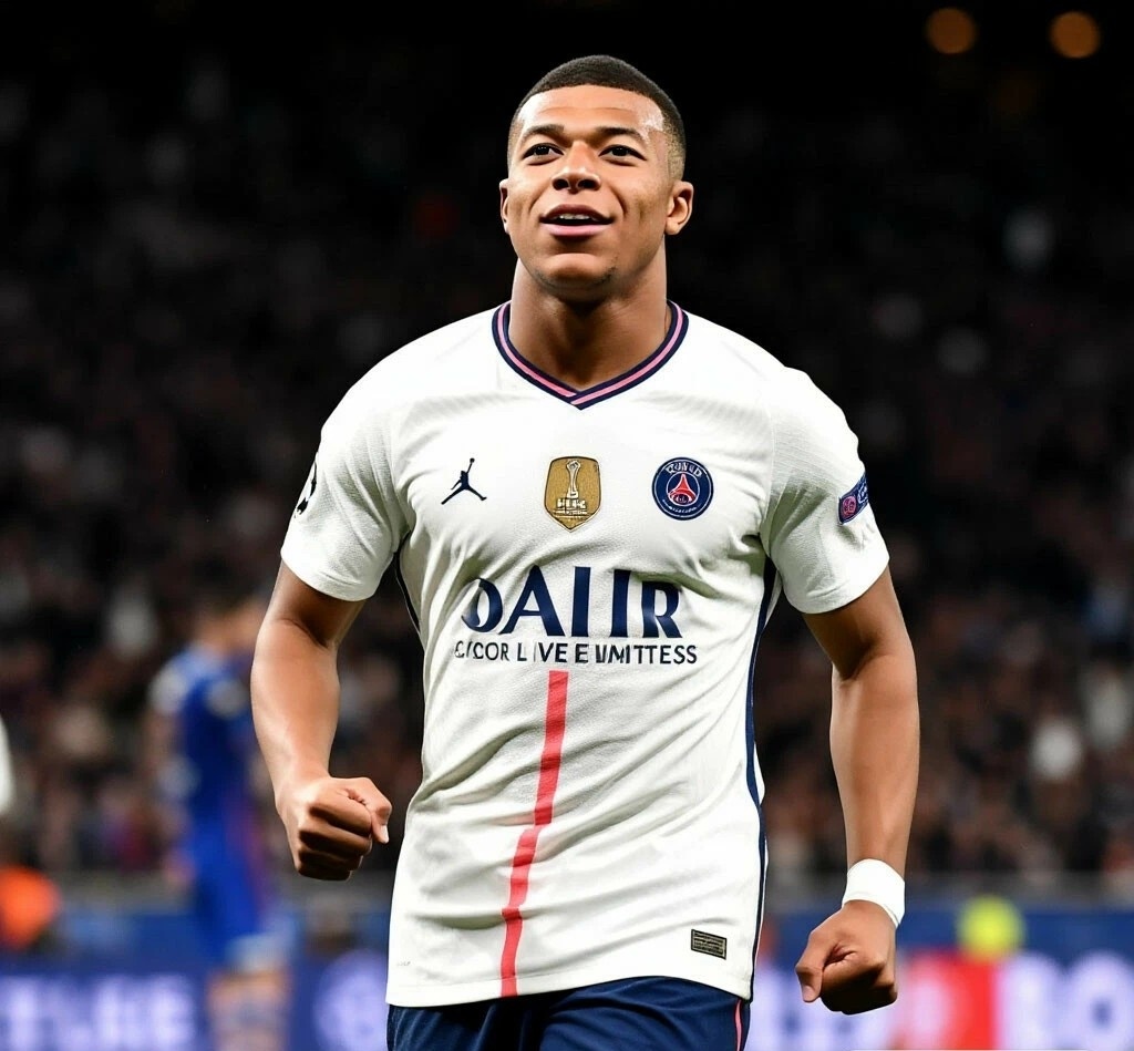 Фото: Килиан Мбаппе празднует гол в матче против «Хетафе»