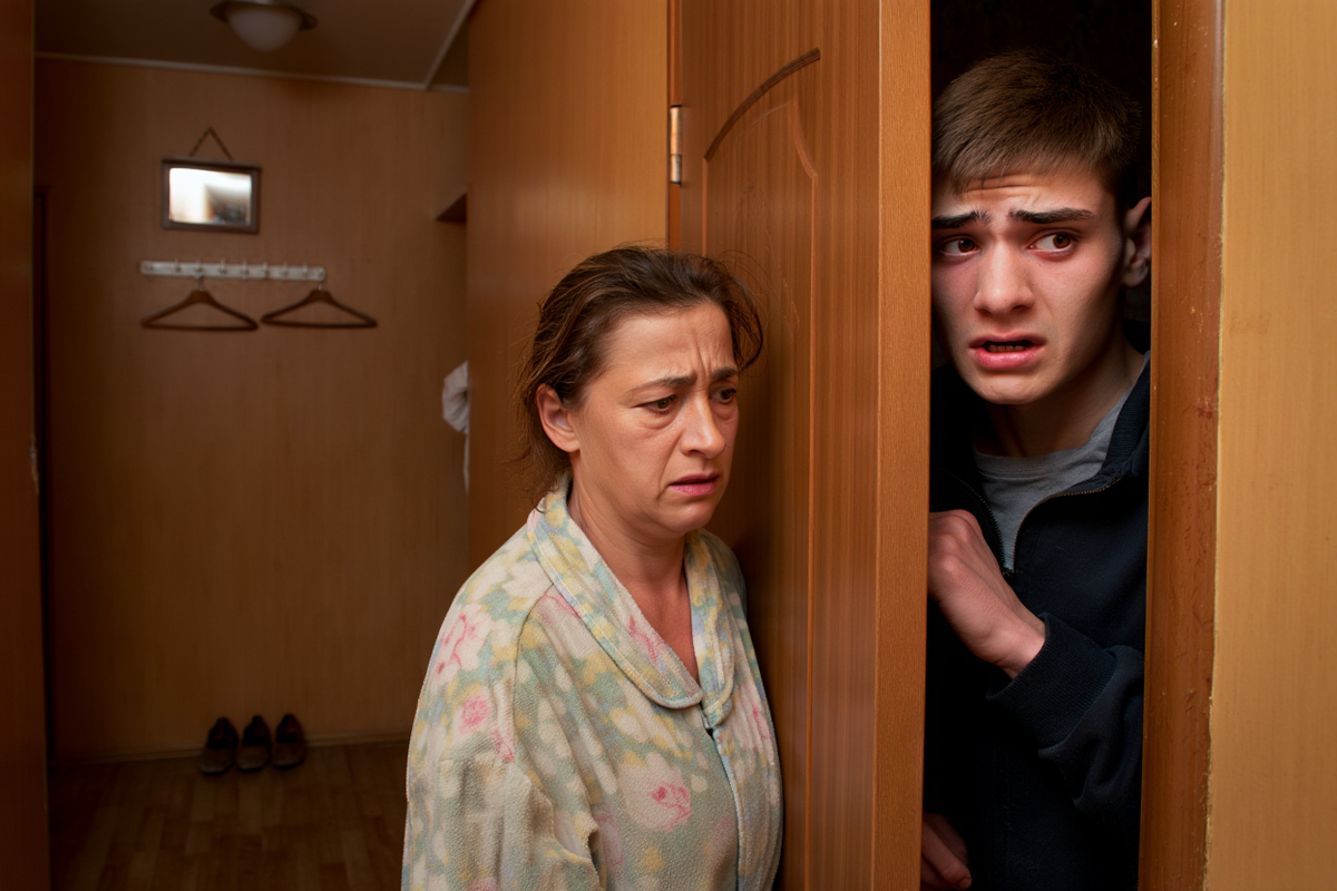 Папа умер месяц назад, а ты уже с каким-то мужиком по квартире ходишь - высказал сын матери