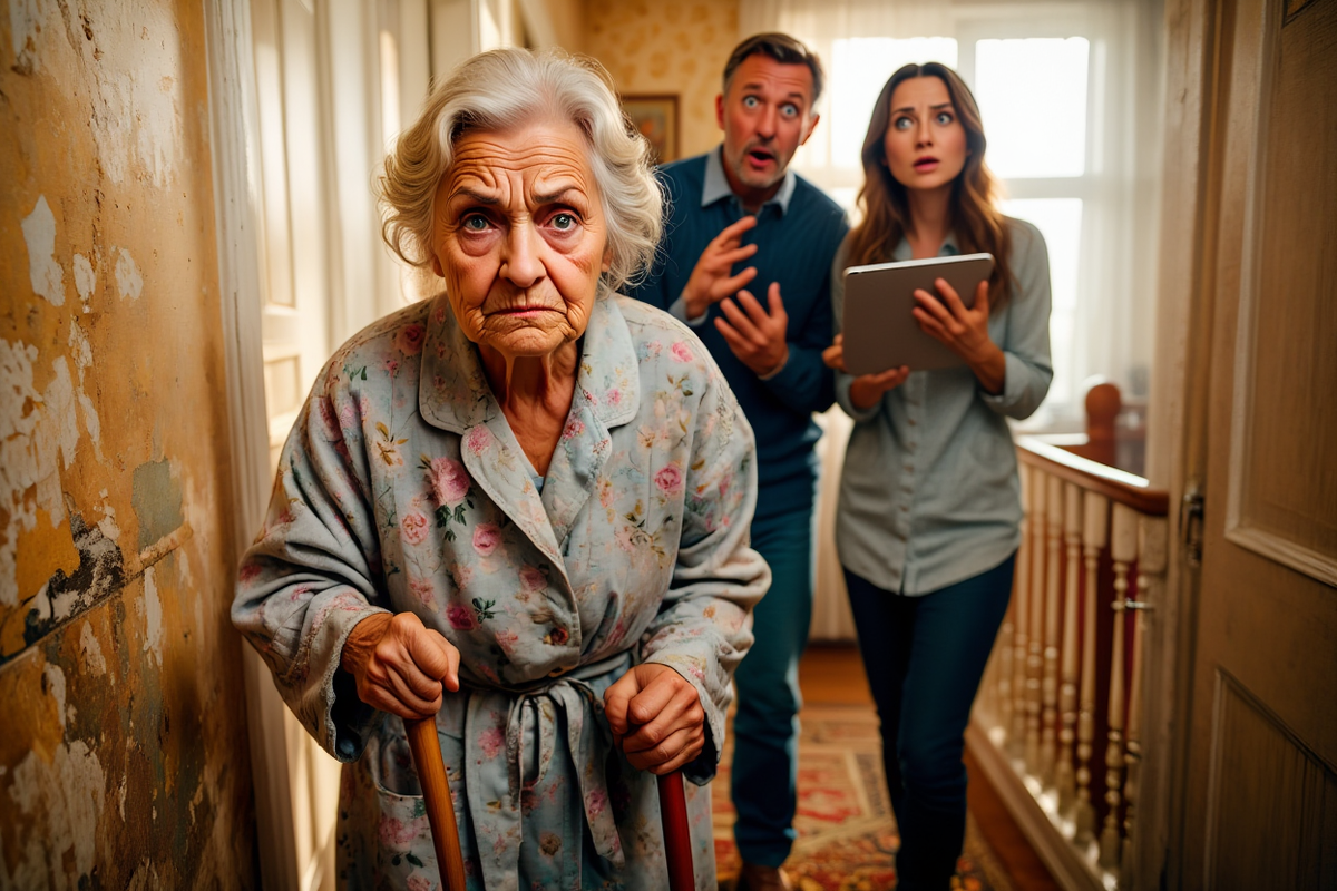 - Я еще жива, а ты уже дизайнера в мою спальню привел обмерять? Быстро вон отсюда! - возмутилась бабушка.