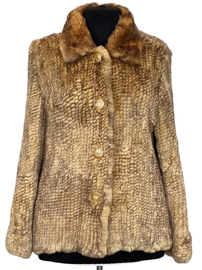 Переделка трикотажного жакета из меха шиншиллы. Ателье Ирины Берзиной.