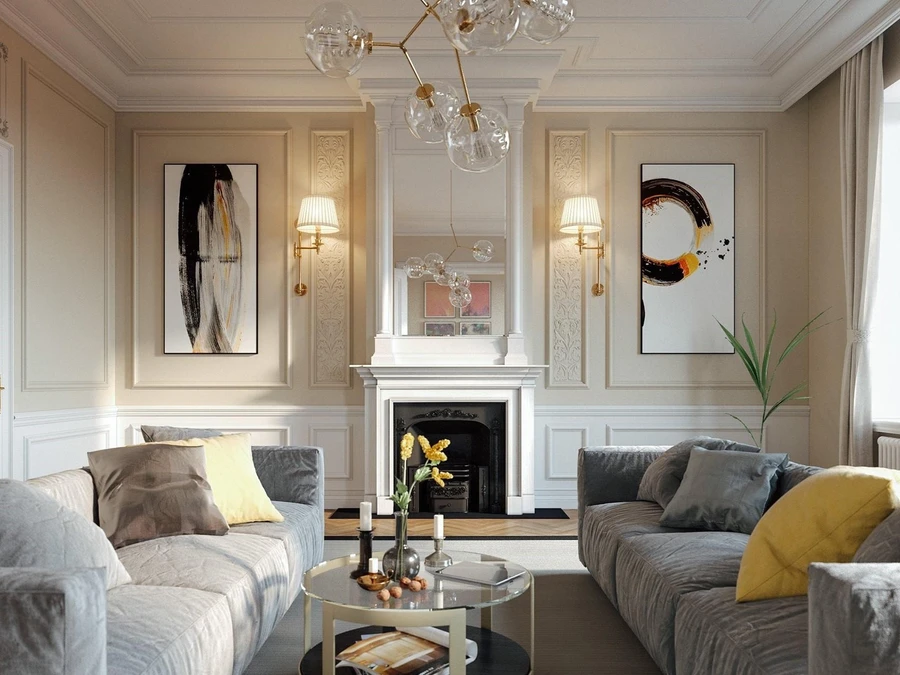 Комната в стиле неоклассика