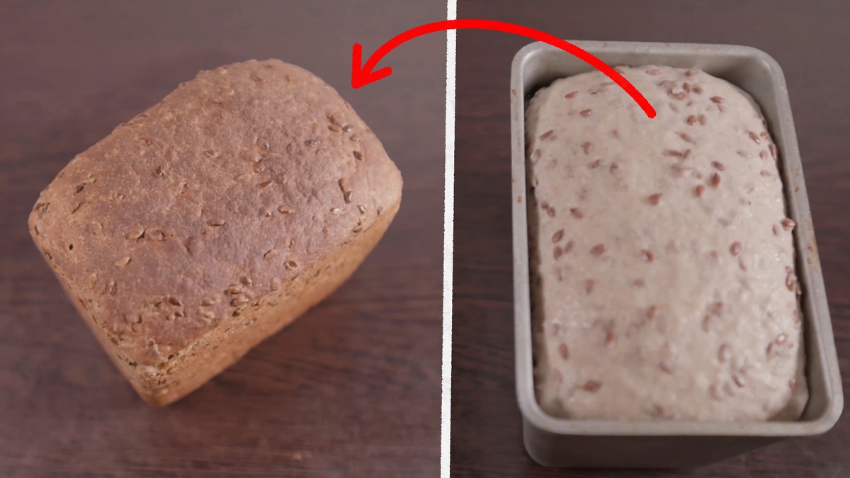 Настоящий хлеб для тех, кто ценит вкус и качество: ржано-пшеничный со льном на закваске. Рецепт.