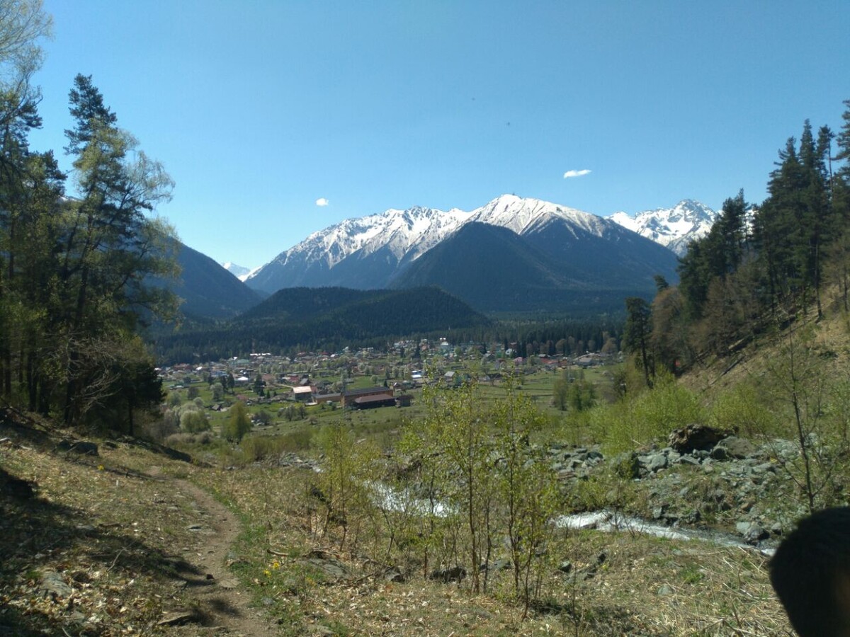 Вид посёлка сверху