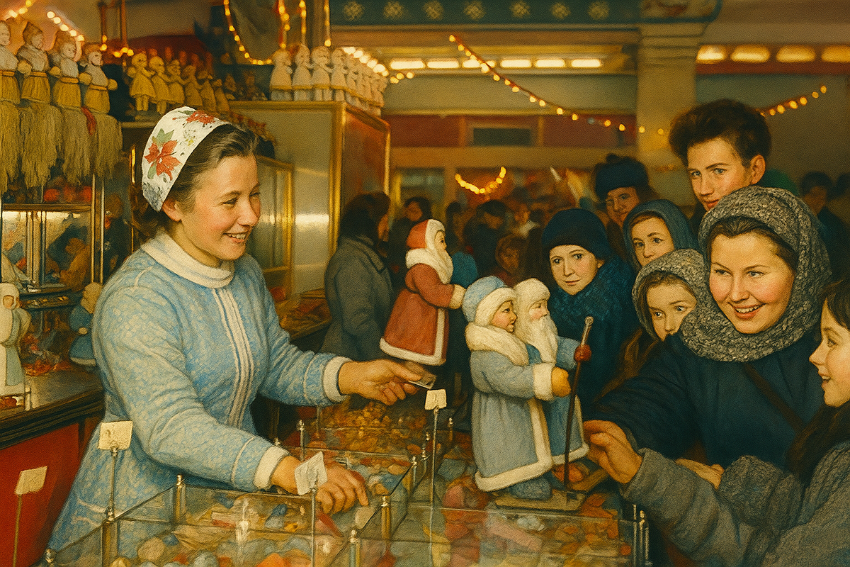 Обработано ИИ (Фото М. Озерского. Главархив Москвы)