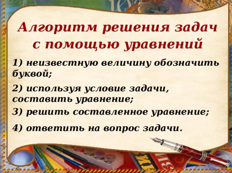 Алгоритм решения задач