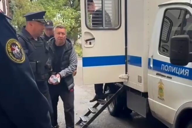    Арест Сергея Леся. Фото: объединенная пресс-служба судов Краснодарского края