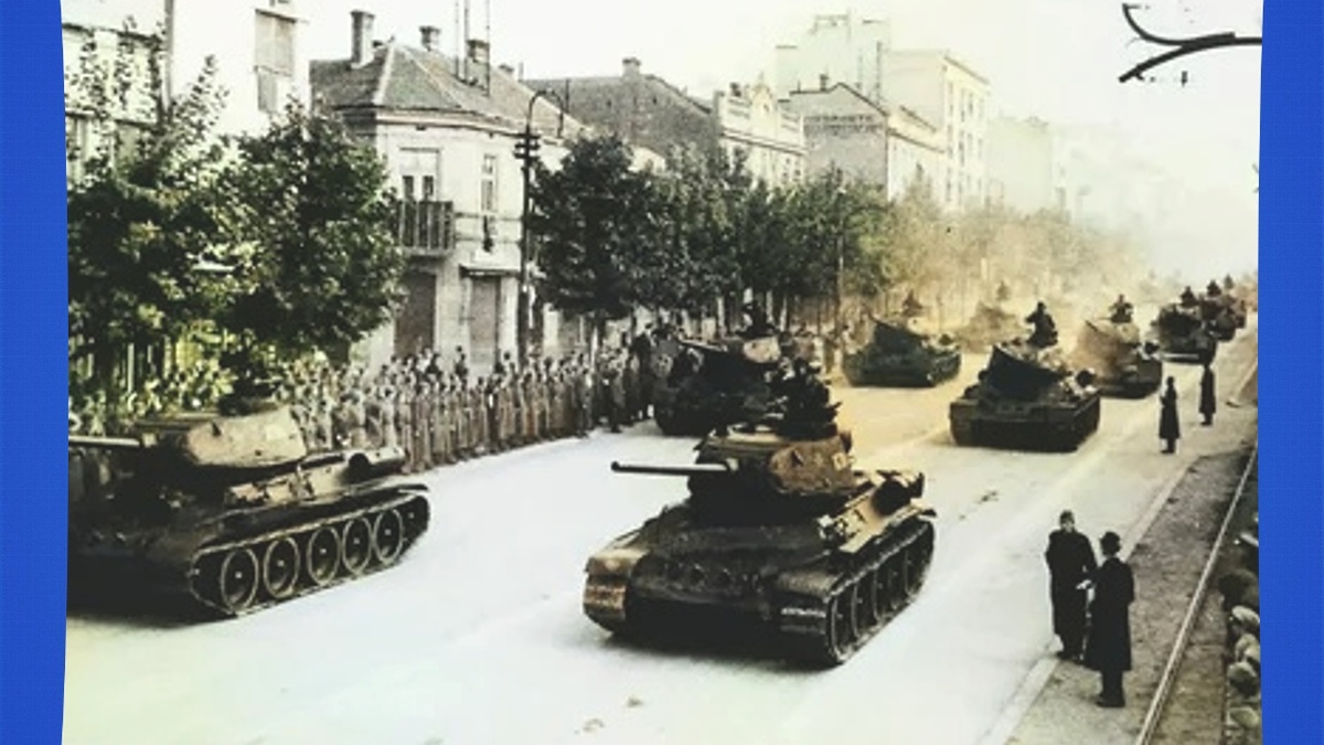 Советские танки в Белграде