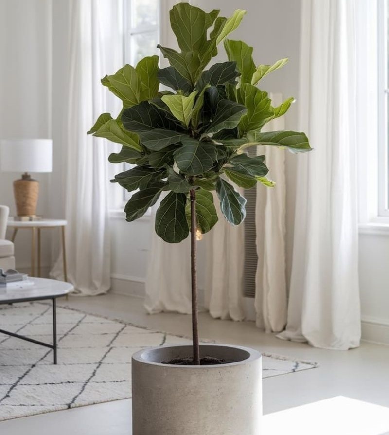 Фикус Лирата. Этому деревцу 4 года. Выращен из черенка.