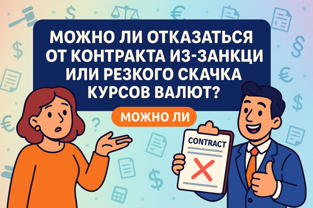    Можно ли отказаться от контракта из-за санкций или резкого скачка курсов валют?