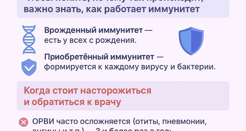 🤧Часто болеющий ребёнок — что делать
