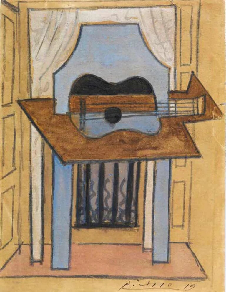 Натюрморта с гитарой - Пабло Пикассо