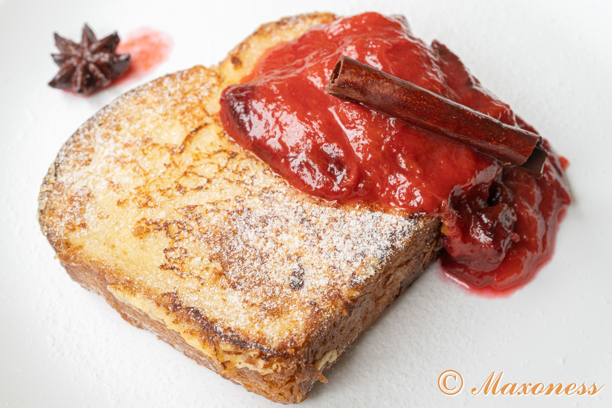 Французские гренки со сливами. Французская кухня