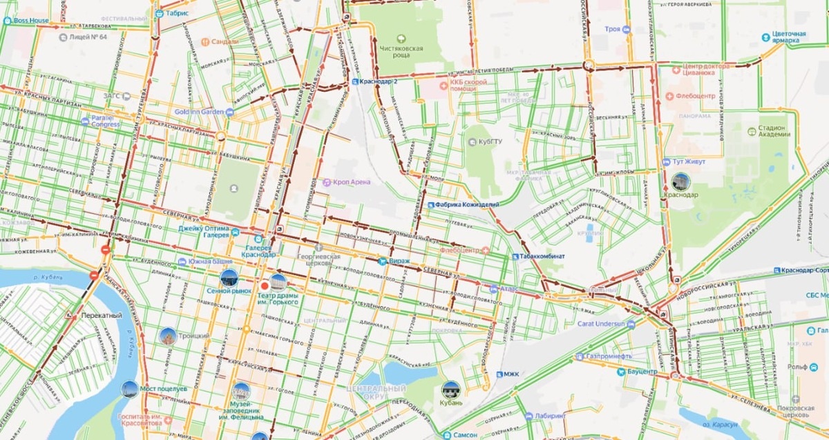    Скриншот сервиса «Яндекс Карты»