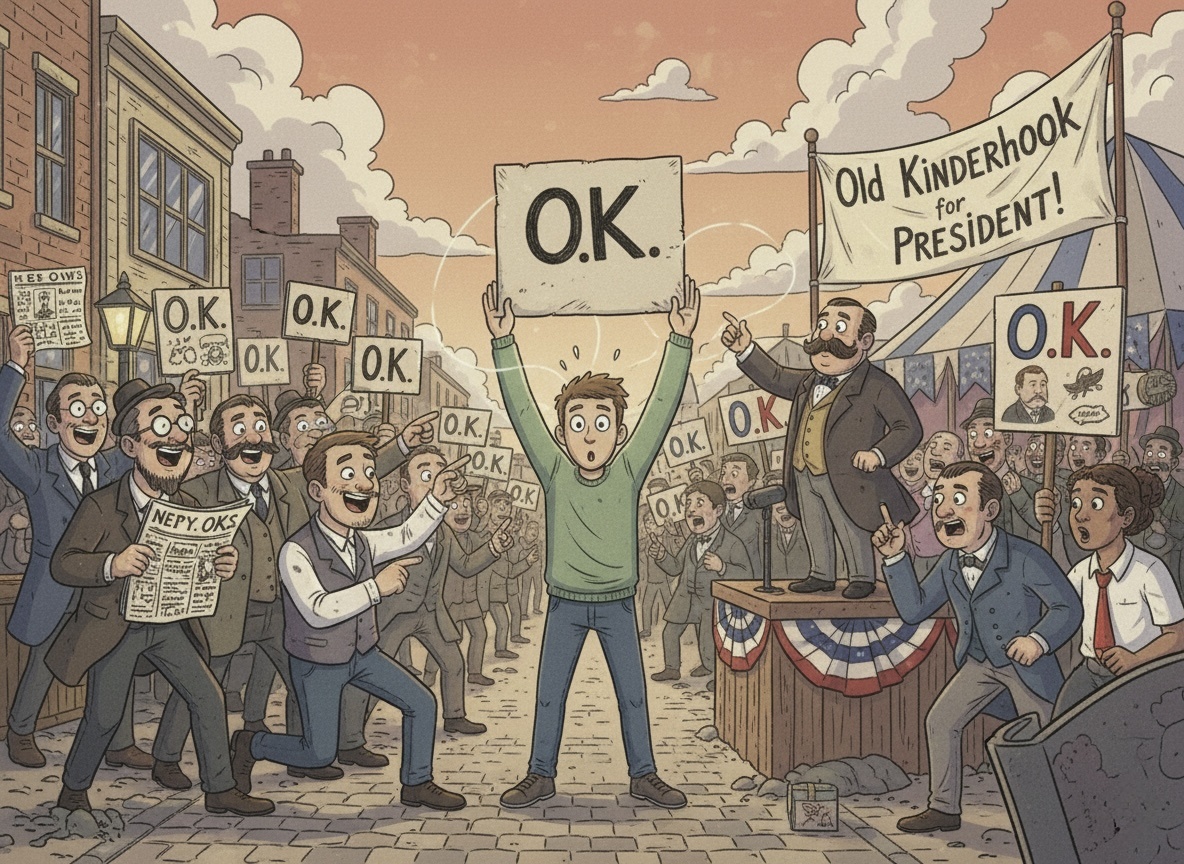 ОК": Как шутка бостонских газетчиков и политическая кампания Мартина Ван Бюрена сделали это слово глобальным.