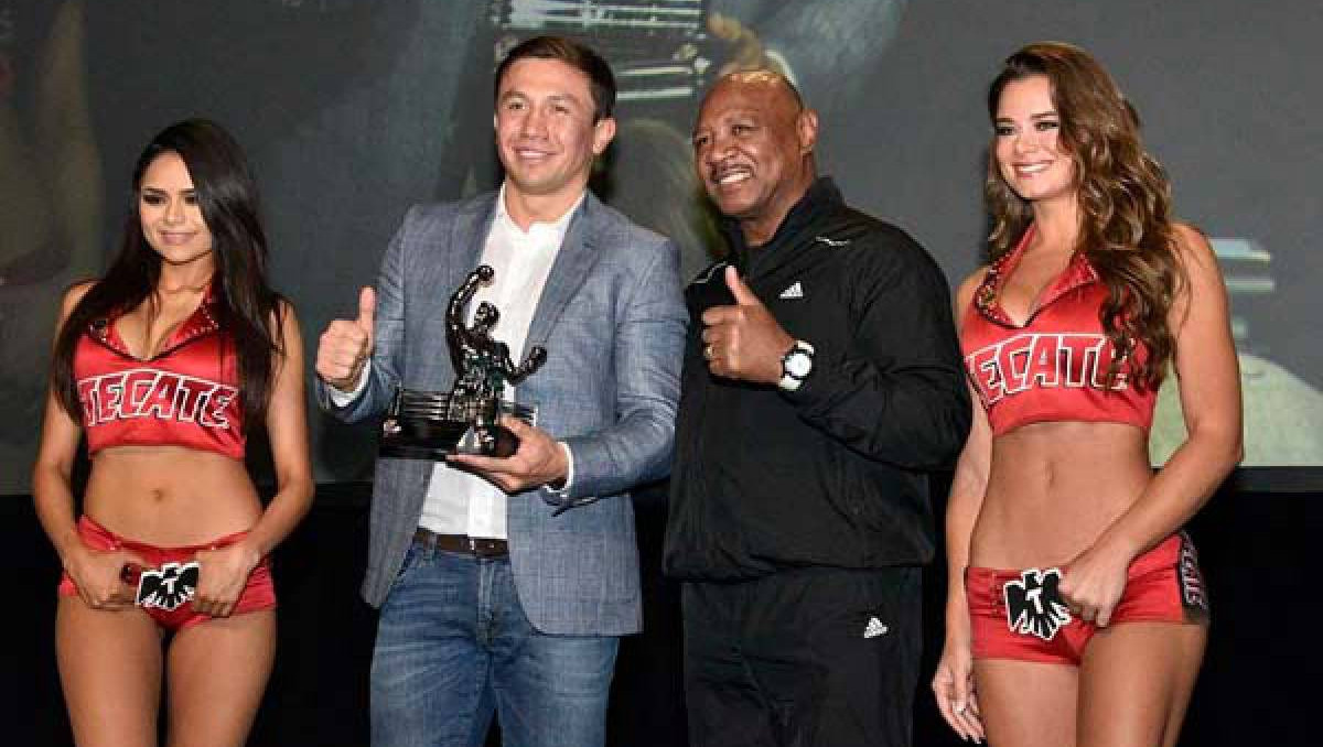 Геннадий Головкин (слева) и Марвин Хаглер