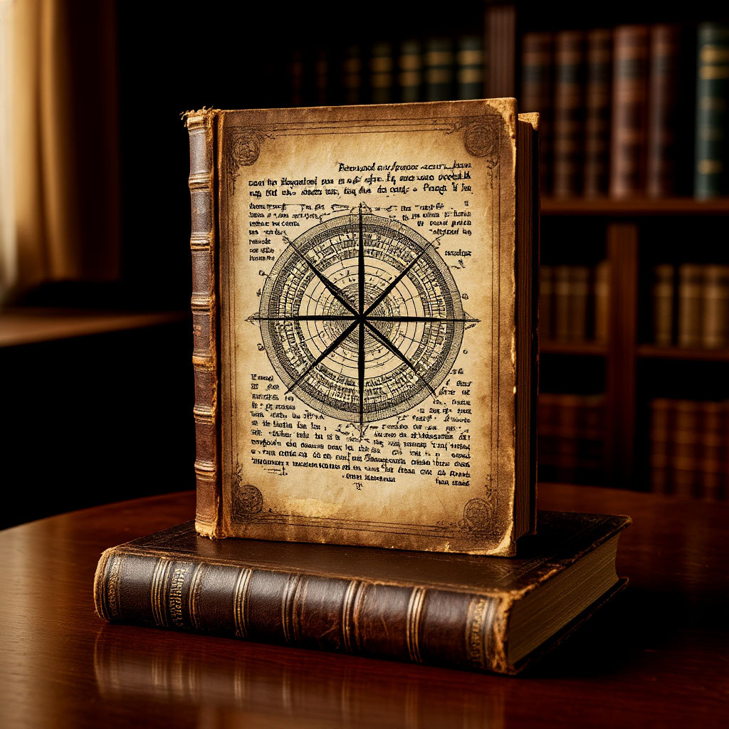 Иллюстрация "Зашифрованный том" создана сетью Шедеврум