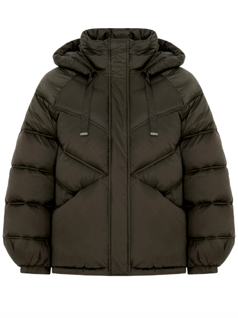 На фото: Стеганая куртка с капюшоном Diana Gallesi