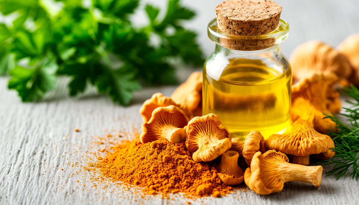 Лечная масляная настойка с лисичками