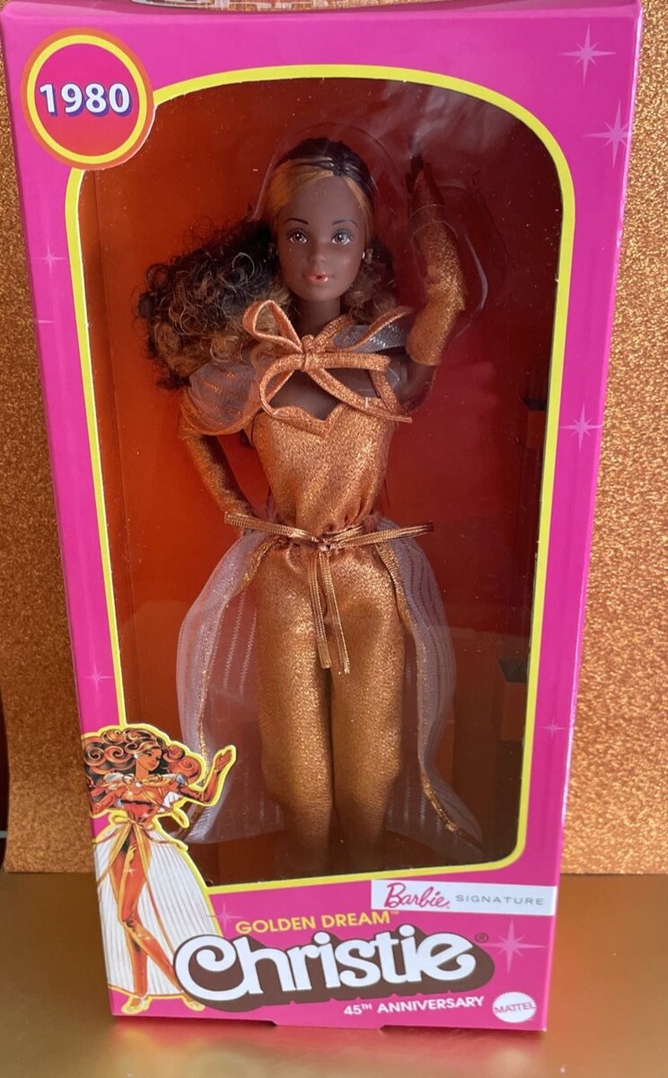 2025 Mattel Barbie Signature GOLDEN DREAM CHRISTIE - живые фото 