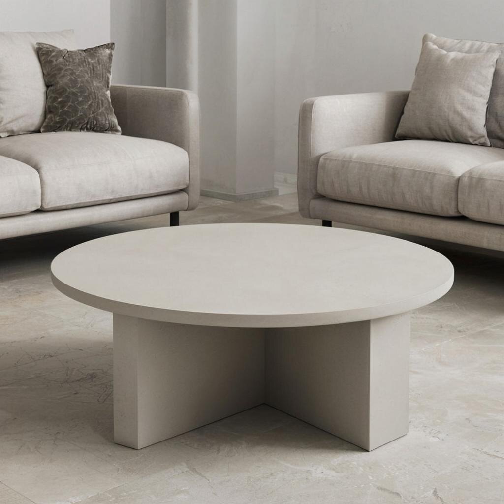  журнальные стол из микроцемента