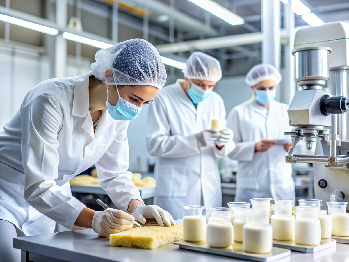 Исследования молока и сыра на фабрике молочной продукции