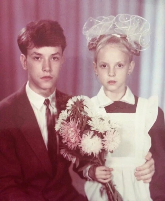 Надя Сысоева в детстве.