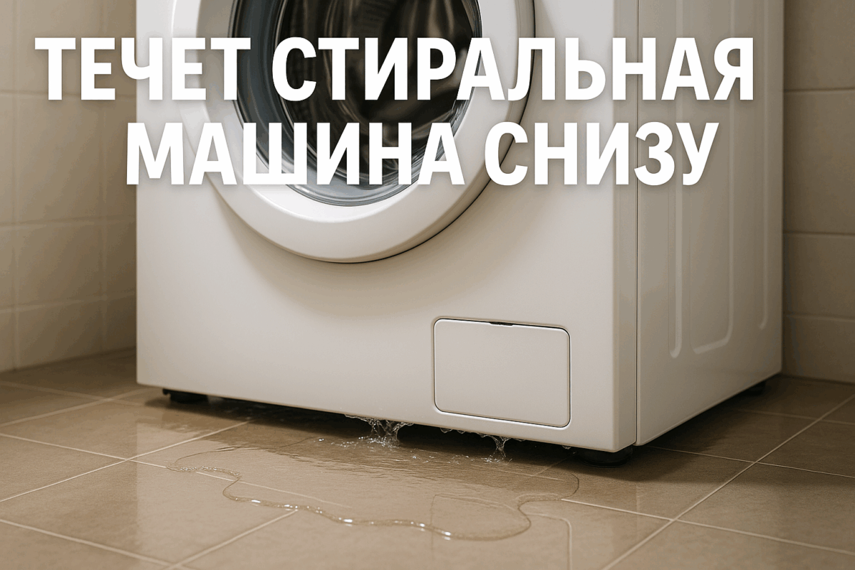    Течет стиральная машина снизу — поиск места протечки Михаил Юрьевич