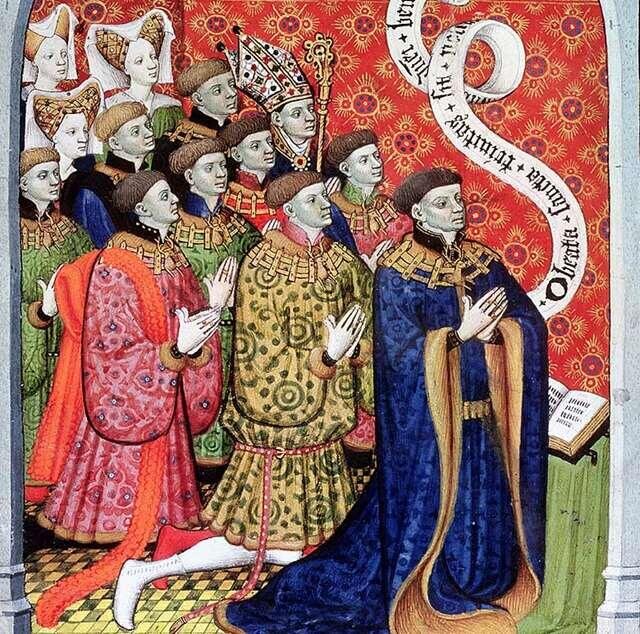 Ральф Невилл, граф Уэстморленд с сыновьями. Иллюстрация любезно подобрана постоянной читательницей канала